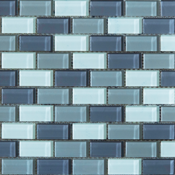 MOSAICO ORIENTAL 4.5X2.2 30X30  BARRAS BRICK MIX GRIS 4ML001-CB