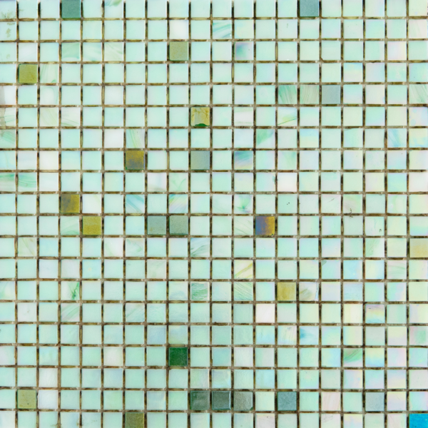 MOSAICO VIDRIO LUSTRE HK PEARL F331/F651/F632 MIX VERDE CLARO F632, 15-33x33