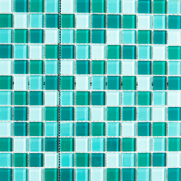 MOSAICO VIDRIO LUSTRE HK PEARL F651/F631/F632 MIX VERDEOSCURO LOTE 1 F631, 15-33x33