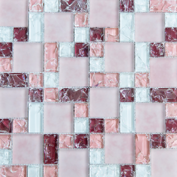 MOSAICO CRACKLE ORIENTAL MC001C ROSA