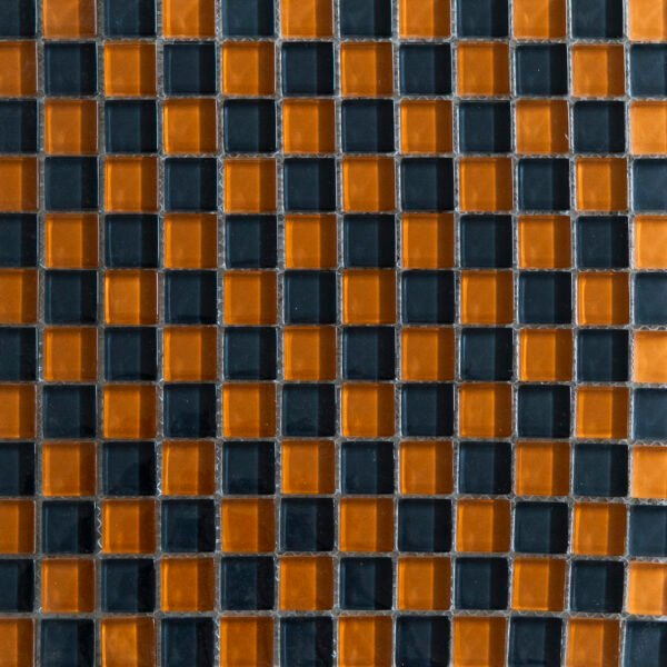 MOSAICO CRISTAL VOLCANO D-50/E50 MIX CARAMELO / AZUL 23X8-30X30
