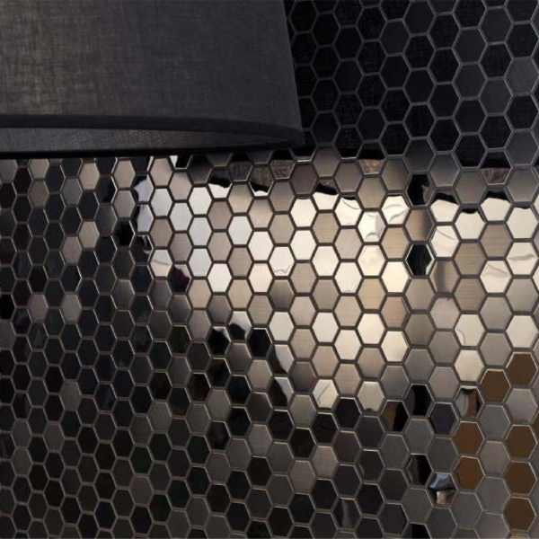 MOSAICO METAL BRASS ORIENTAL HEXAGONAL 20x20-300x300 mm - Imagen de 2