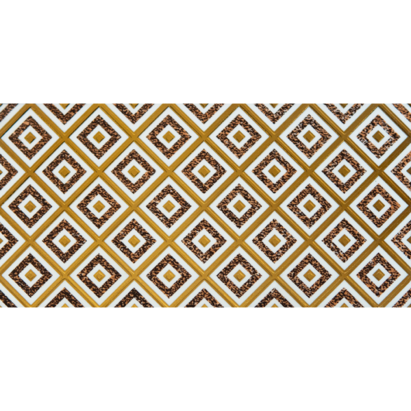 MAYOLICA DECORADA CESIL DIAMANTE 30X60 DORADO