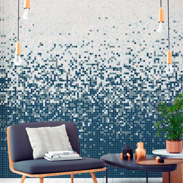 MOSAICO VIDRIO HK PEARL DECO VARIATION BLUE JUEGO DE 8 PZAS JB-20, 20-33x263