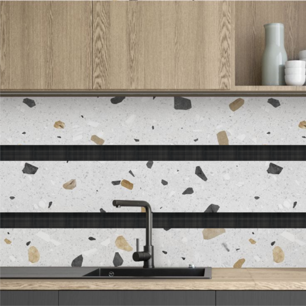 LISTELO FICO DECORADO 10X60 STRASS - Imagen de 2