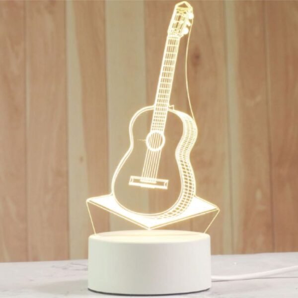 Lampara LED en 3D Acrilico - GUITARRA MT89054-1