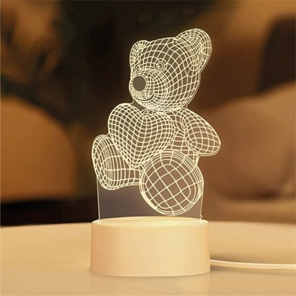 Lampara LED en 3D Acrilico - LOVE BEAR MT89051-1