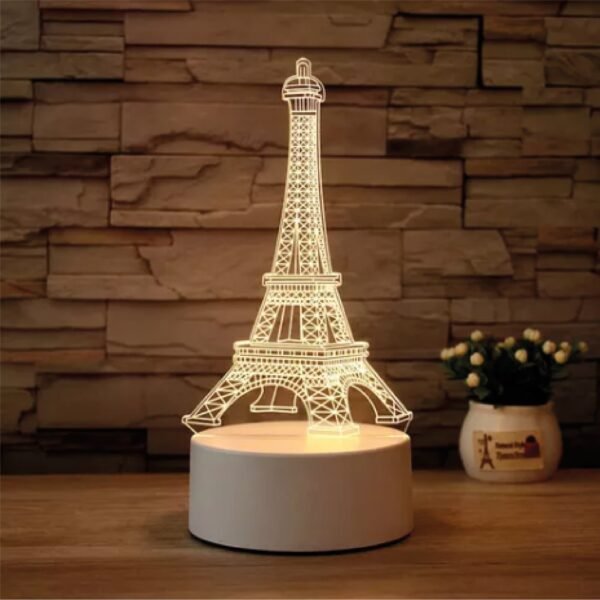 Lampara LED en 3D Acrilico - TORRE EIFFEL MT89052-1