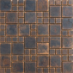 MOSAICO BRONZE ANTIC ORIENTAL MM046 23X23-45X45 300X300 MM